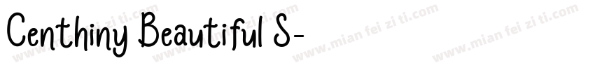 Centhiny Beautiful S字体转换